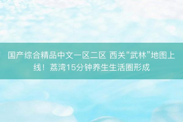 国产综合精品中文一区二区 西关“武林”地图上线！荔湾15分钟养生生活圈形成