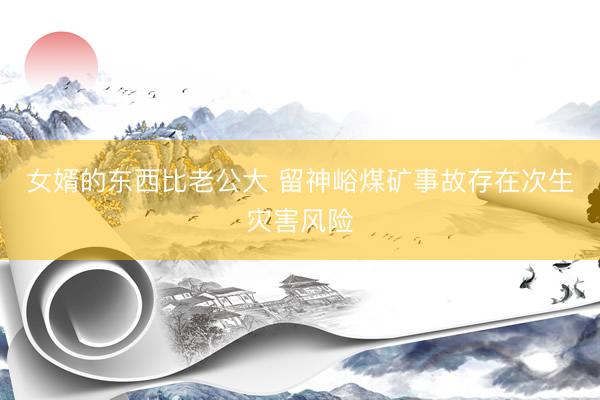 女婿的东西比老公大 留神峪煤矿事故存在次生灾害风险