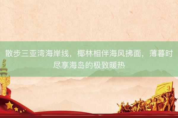 散步三亚湾海岸线，椰林相伴海风拂面，薄暮时尽享海岛的极致暖热